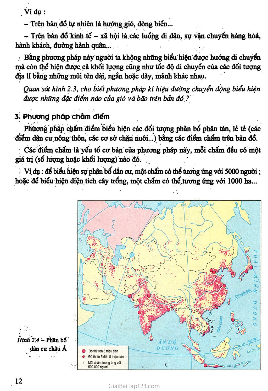 Bài 2. Một số phương pháp biểu hiện các đối tượng địa lí trên bản đồ trang 4
