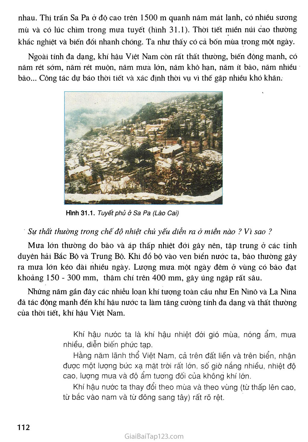 Bài 31. Đặc điểm khí hậu Việt Nam trang 3