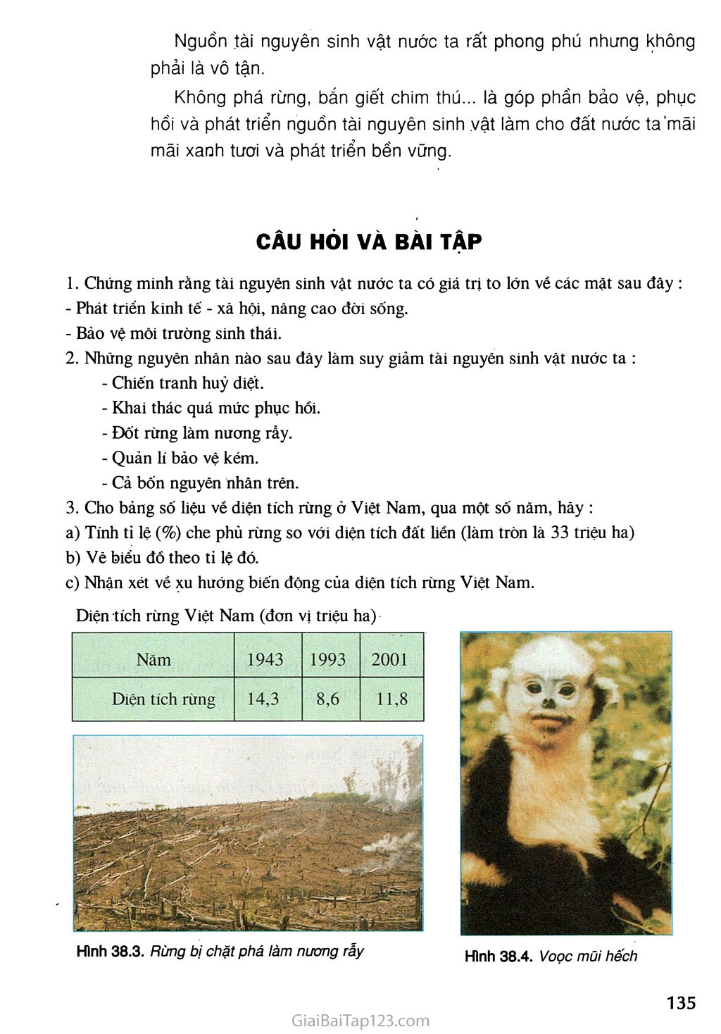 Bài 38. Bảo vệ tài nguyên sinh vật Việt Nam trang 3