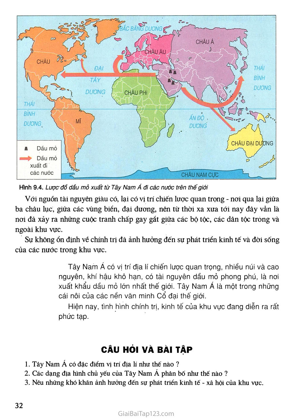 Bài 9. Khu vực Tây Nam Á trang 4