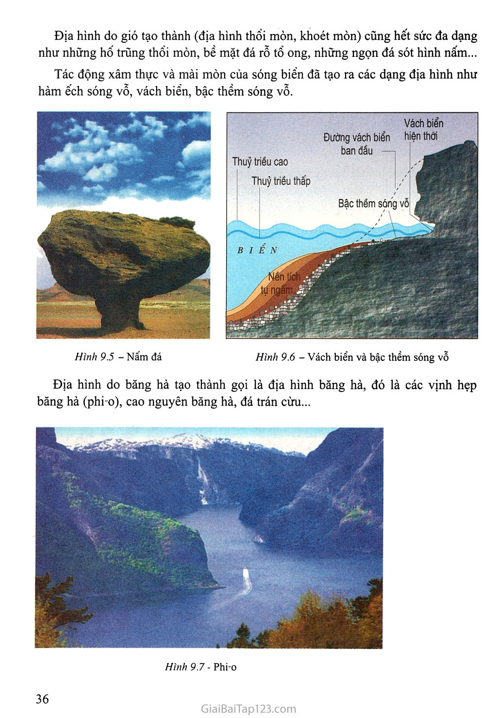 Bài 9. Tác động của ngoại lực đến địa hình bề mặt Trái Đất (tiếp theo) trang 2