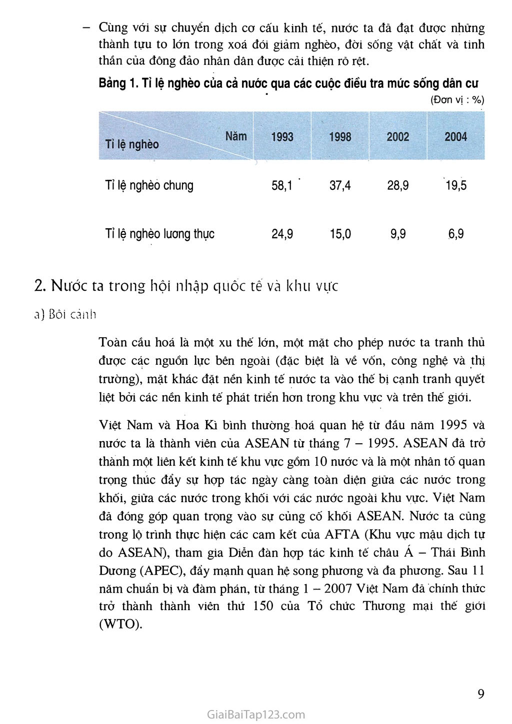 Bài 1. Việt Nam trên đường đổi mới và hội nhập trang 3