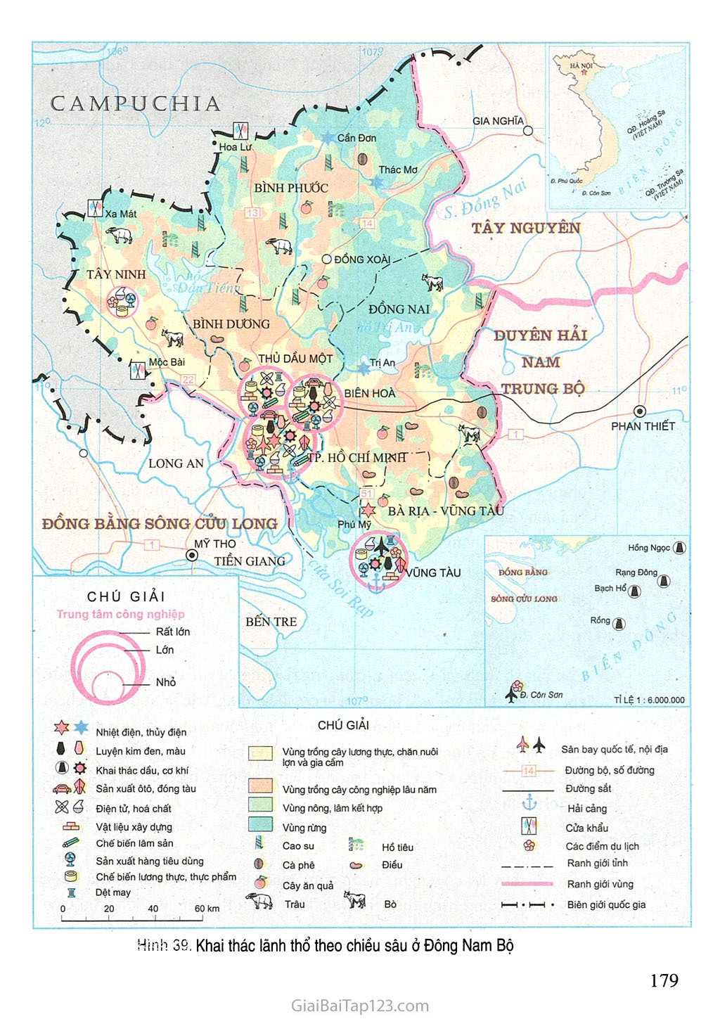 Bài 39. Vấn đề khai thác lãnh thổ theo chiều sâu ở Đông Nam Bộ trang 4