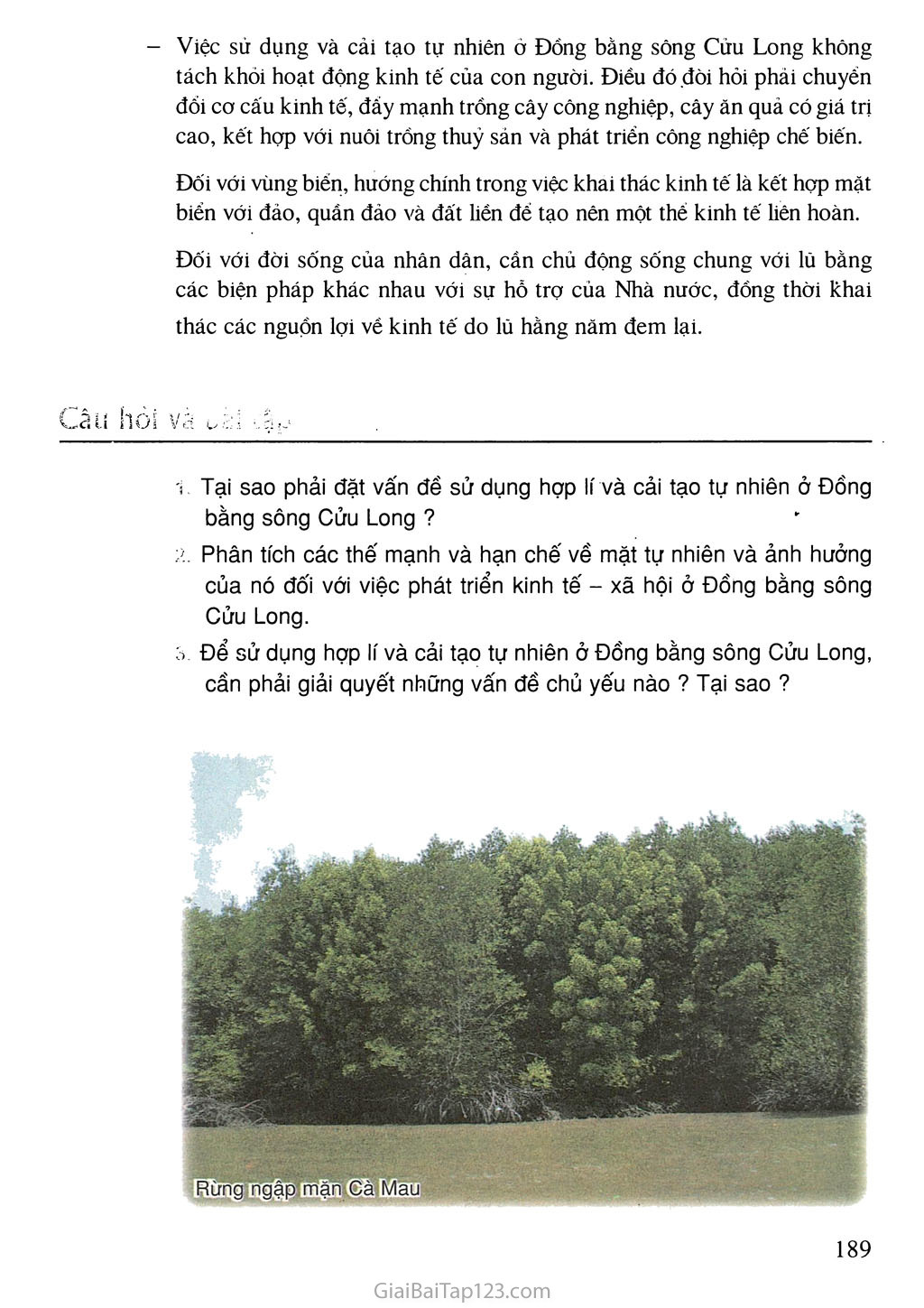 Bài 41. Vấn đề sử dụng hợp lí và cải tạo tự nhiên ở Đồng bằng sông Cửu Long trang 5