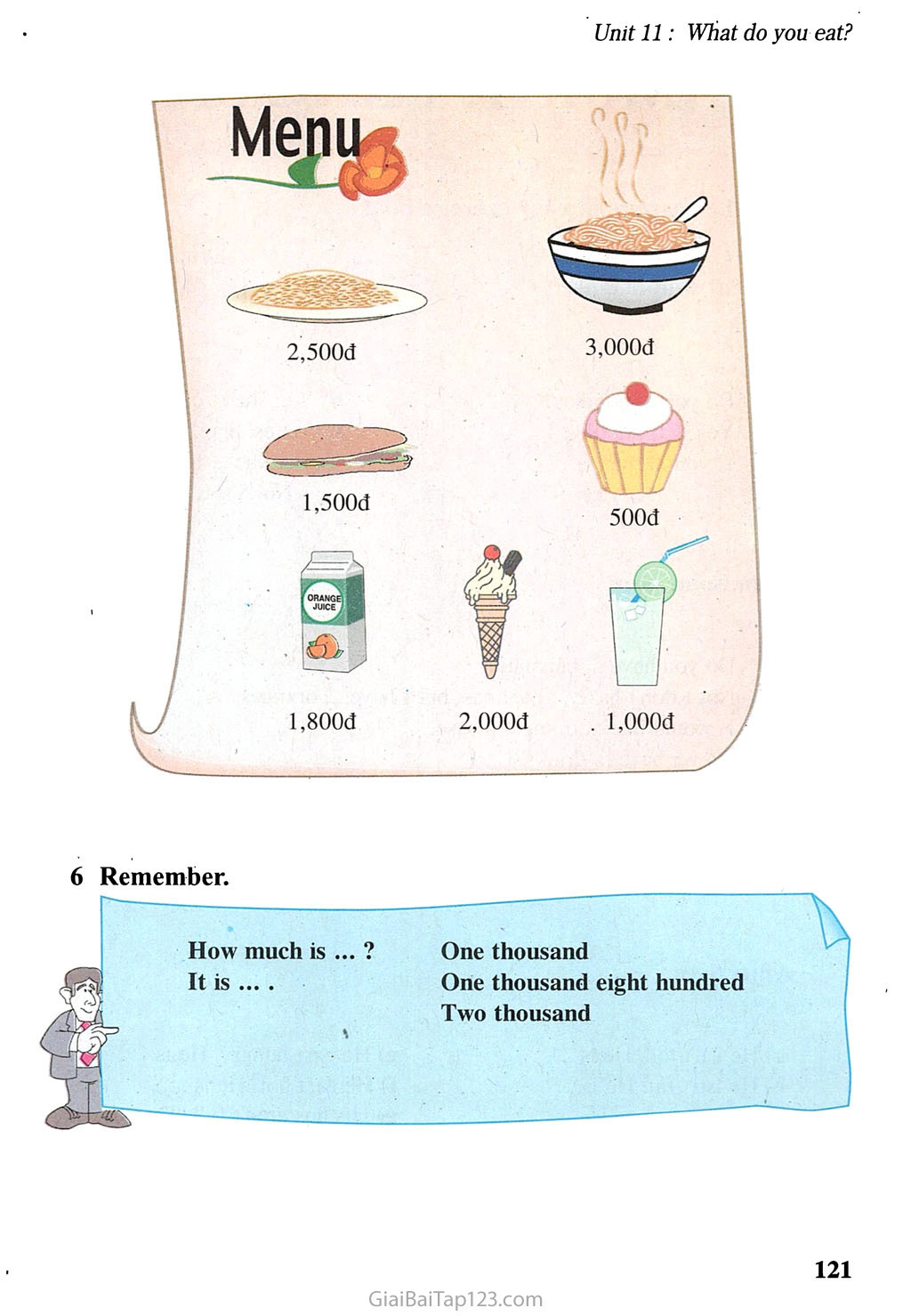 Unit 11: What do you eat? trang 8