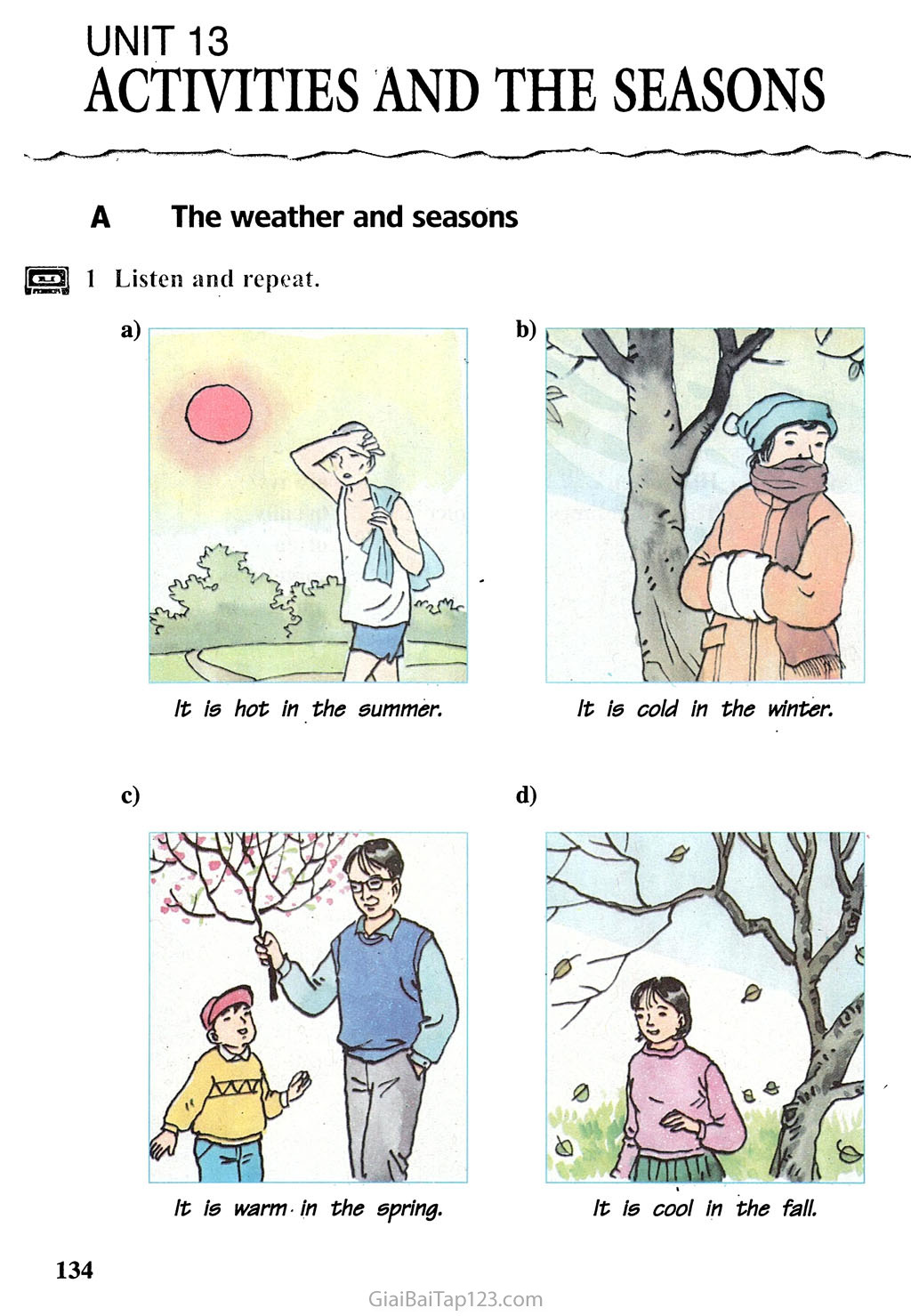 Unit 13: Activities and the seasons trang 1