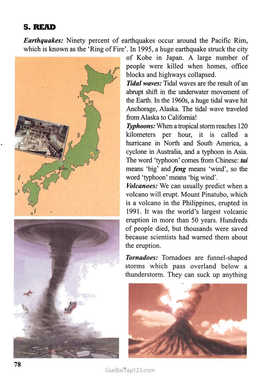 Unit 9: Natural disasters trang 5