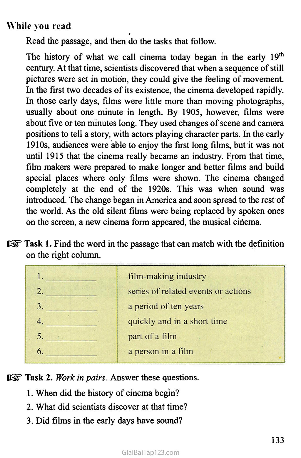 Unit 13: FILMS AND CINEMA trang 2