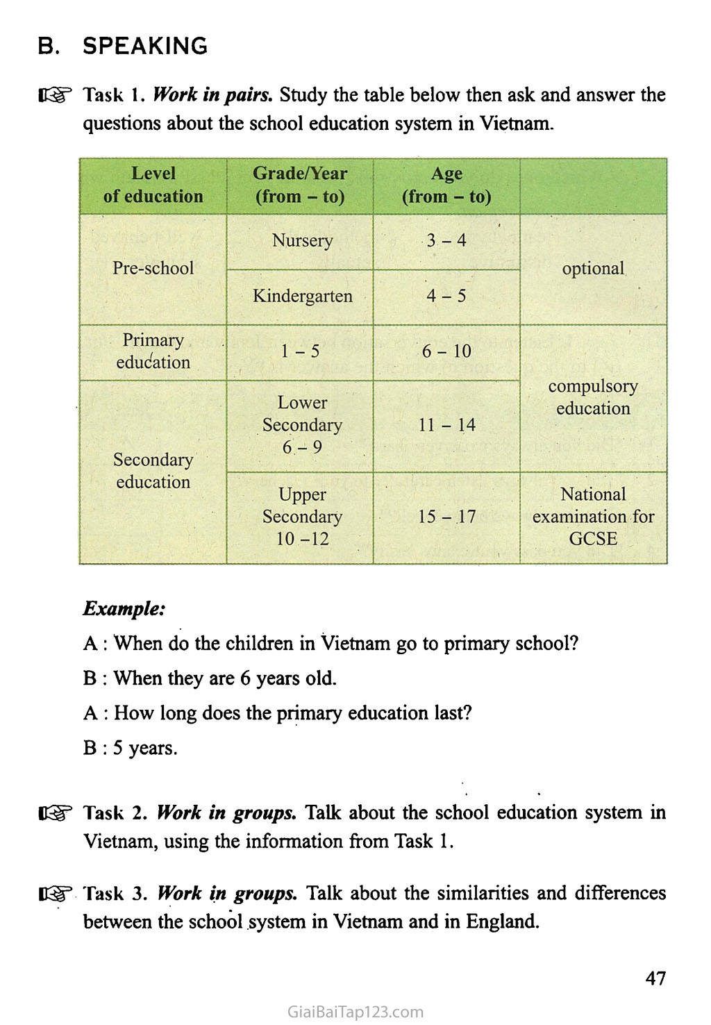 Unit 4: SCHOOL EDUCATION SYSTEM trang 4