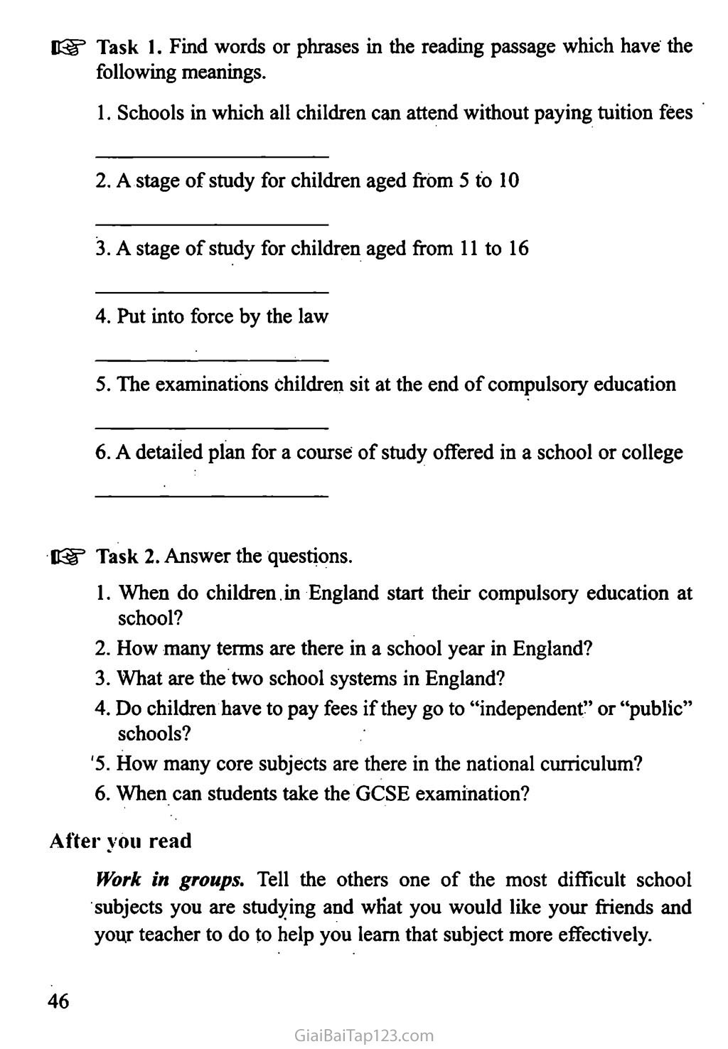 Unit 4: SCHOOL EDUCATION SYSTEM trang 3