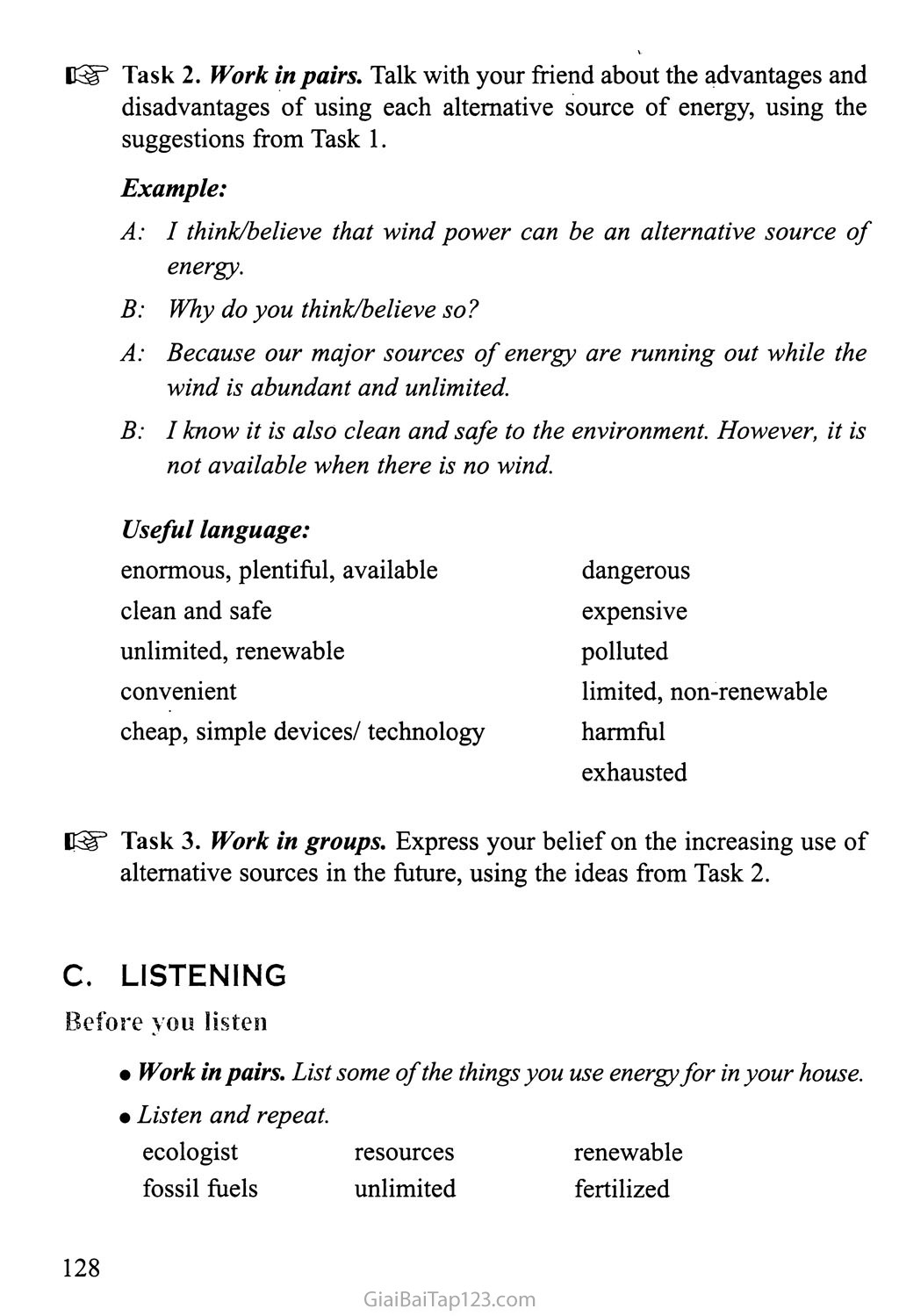 Unit 11: SOURCES OF ENERGY trang 5