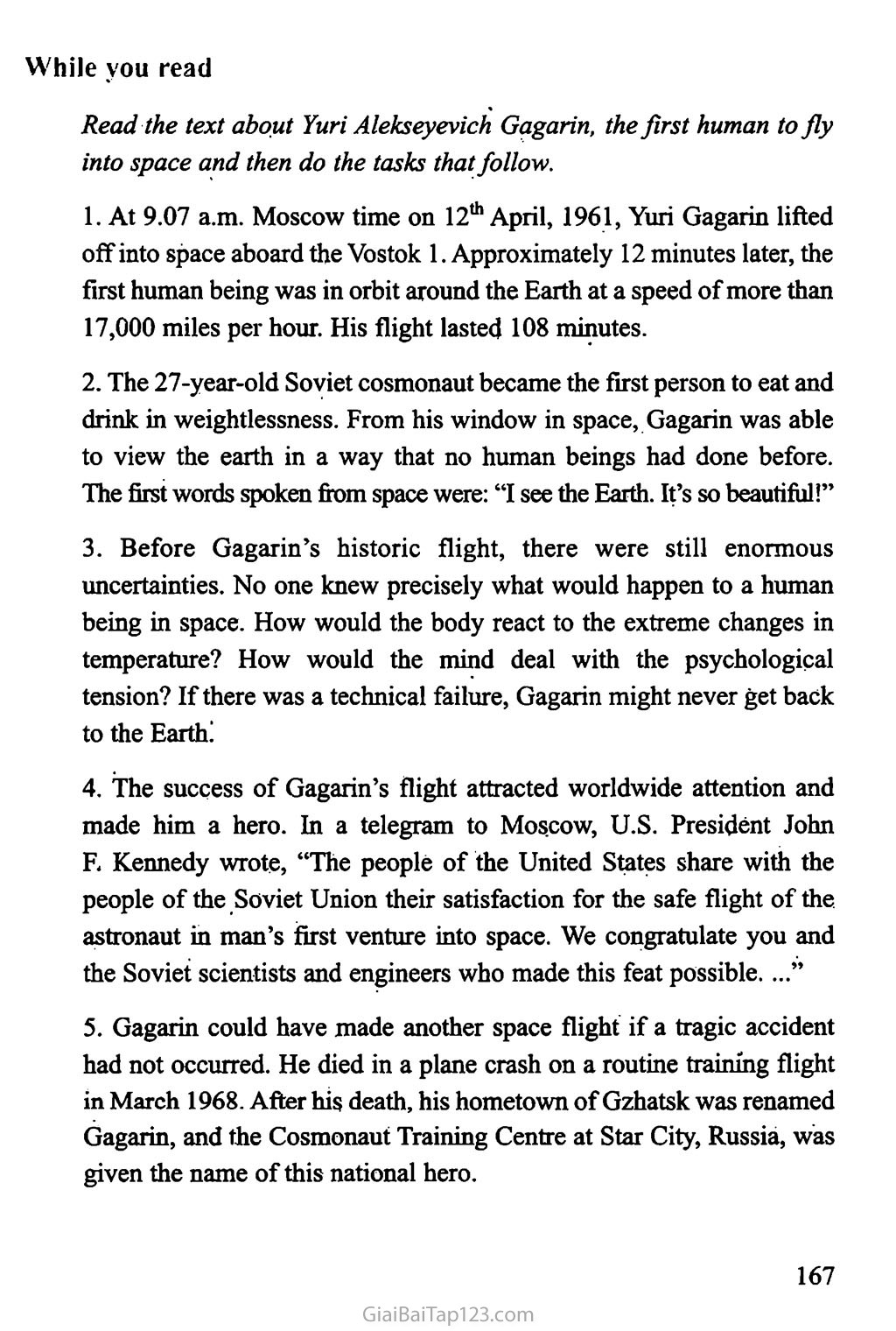 Unit 15: SPACE CONQUEST trang 2