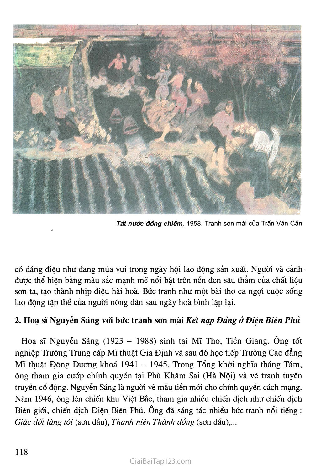 Bài 14. Thường thức mĩ thuật -  Một số tác giả, tác phẩm tiêu biểu của mĩ thuật Việt Nam giai đoạn 1954 - 1975 trang 2