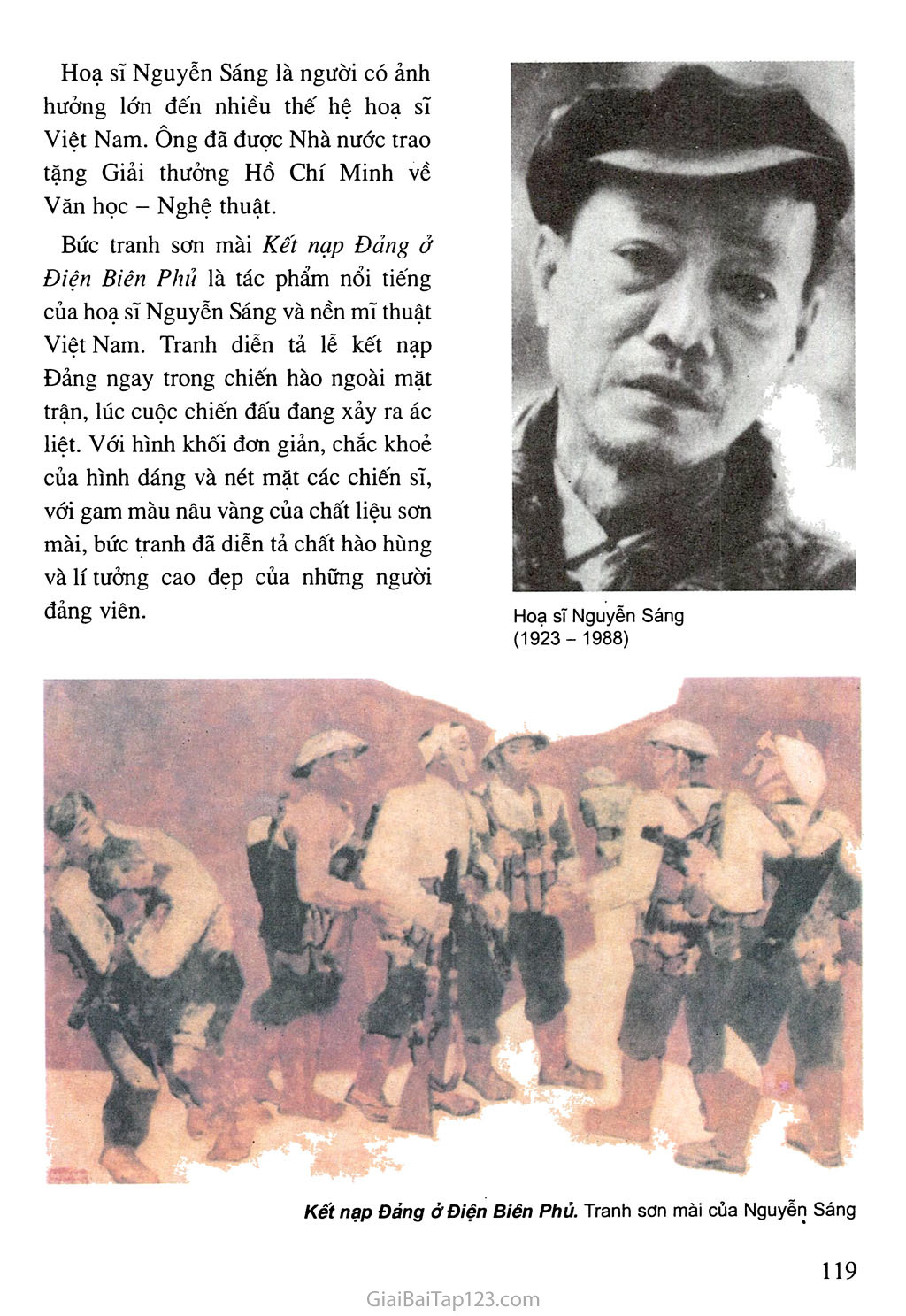 Bài 14. Thường thức mĩ thuật -  Một số tác giả, tác phẩm tiêu biểu của mĩ thuật Việt Nam giai đoạn 1954 - 1975 trang 3