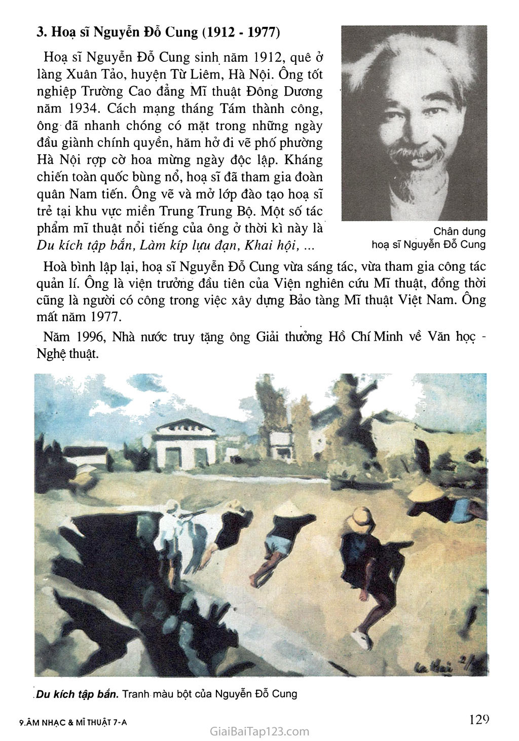 Bài 21. Thường thức mĩ thuật - Một số tác giả và tác phẩm tiêu biểu của mĩ thuật Việt Nam từ cuối thế kỉ XIX đến năm 1954 trang 3