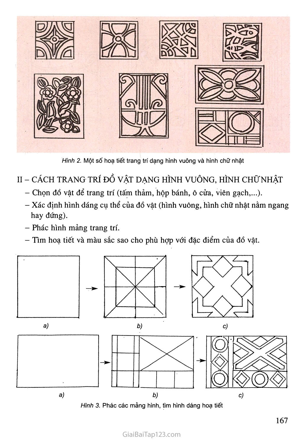 Bài 9 Vẽ trang trí  Trang trí đồ vật có dạng hình chữ nhật  Lib24Vn