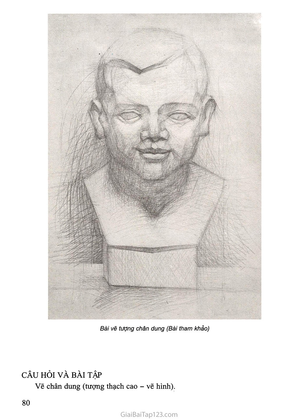 Bài tập vẽ theo mẫu chân dung hoặc vẽ tượng chân dung lớp 9 đã được đưa vào Sách giáo khoa Âm Nhạc và Mĩ thuật 9, bài