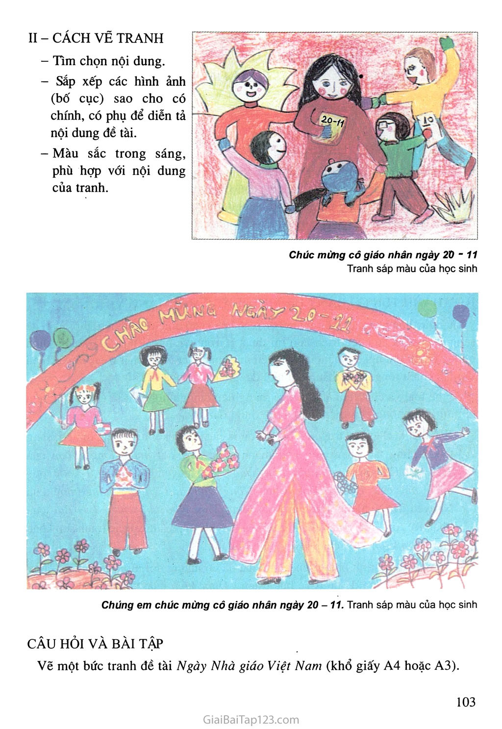 Tranh vẽ mừng ngày Nhà giáo Việt Nam 2011  Vẽ tranh đề tài 2011 đẹp nhất