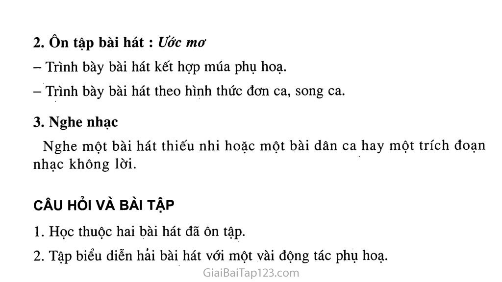 Tiết 14. Ôn tập 2 bài hát: Những bông hoa những bài ca, ước mơ - Nghe nhạc trang 2 Tiết 14. Ôn tập 2 bài hát: Những bông hoa những bài ca, ước mơ - Nghe nhạc trang 2