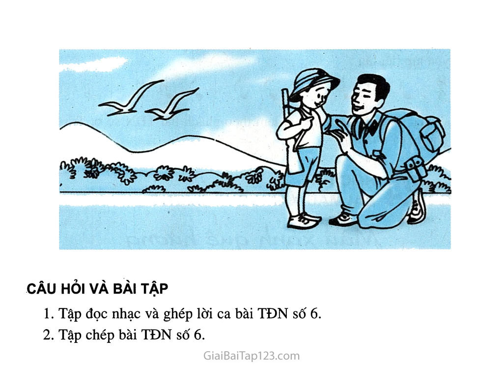 Tiết 22. Ôn tập bài hát: Tre ngà bên Lăng Bác - Tập đọc nhạc: TĐN số 6 trang 2