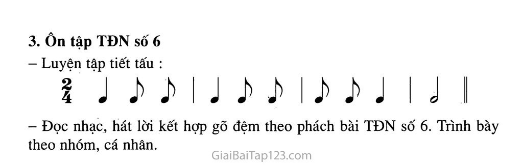 Tiết 23. Ôn tập 2 bài hát: Hát mừng, Tre ngà bên Lăng Bác - Ôn tập TĐN số 6 trang 2 Tiết 23. Ôn tập 2 bài hát: Hát mừng, Tre ngà bên Lăng Bác - Ôn tập TĐN số 6 trang 2