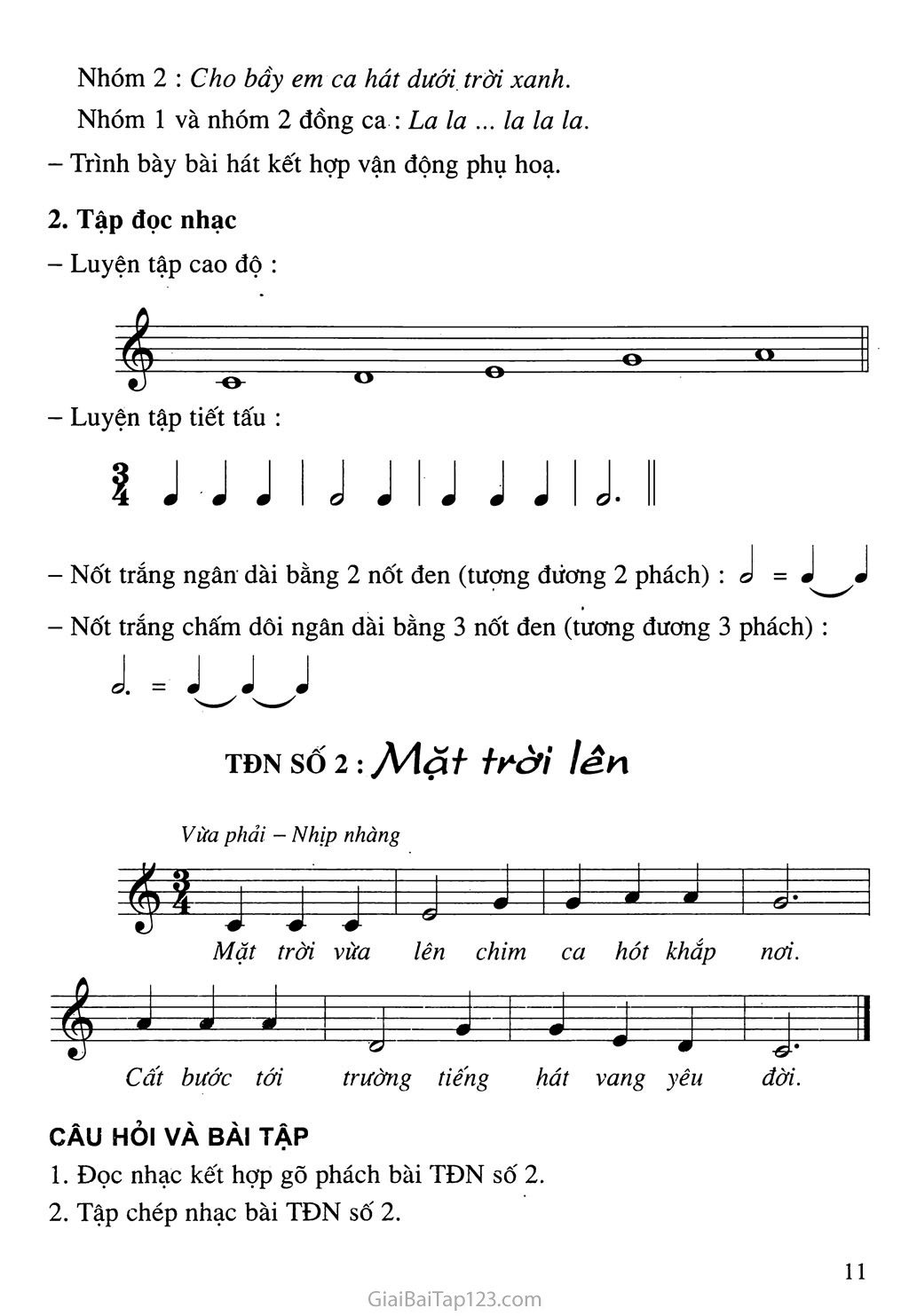 Tiết 5. Ôn tập bài hát: Hãy giữ cho em bầu trời xanh - Tập đọc nhạc: TĐN số 2 trang 2 Tiết 5. Ôn tập bài hát: Hãy giữ cho em bầu trời xanh - Tập đọc nhạc: TĐN số 2 trang 2