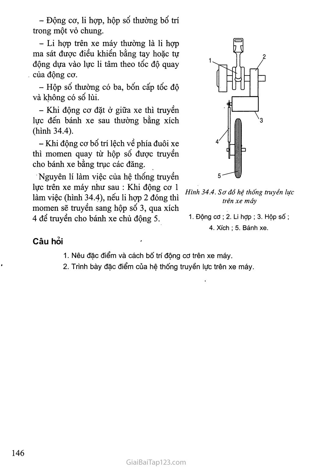 Bài 34. Động cơ đốt trong dùng cho xe máy trang 3