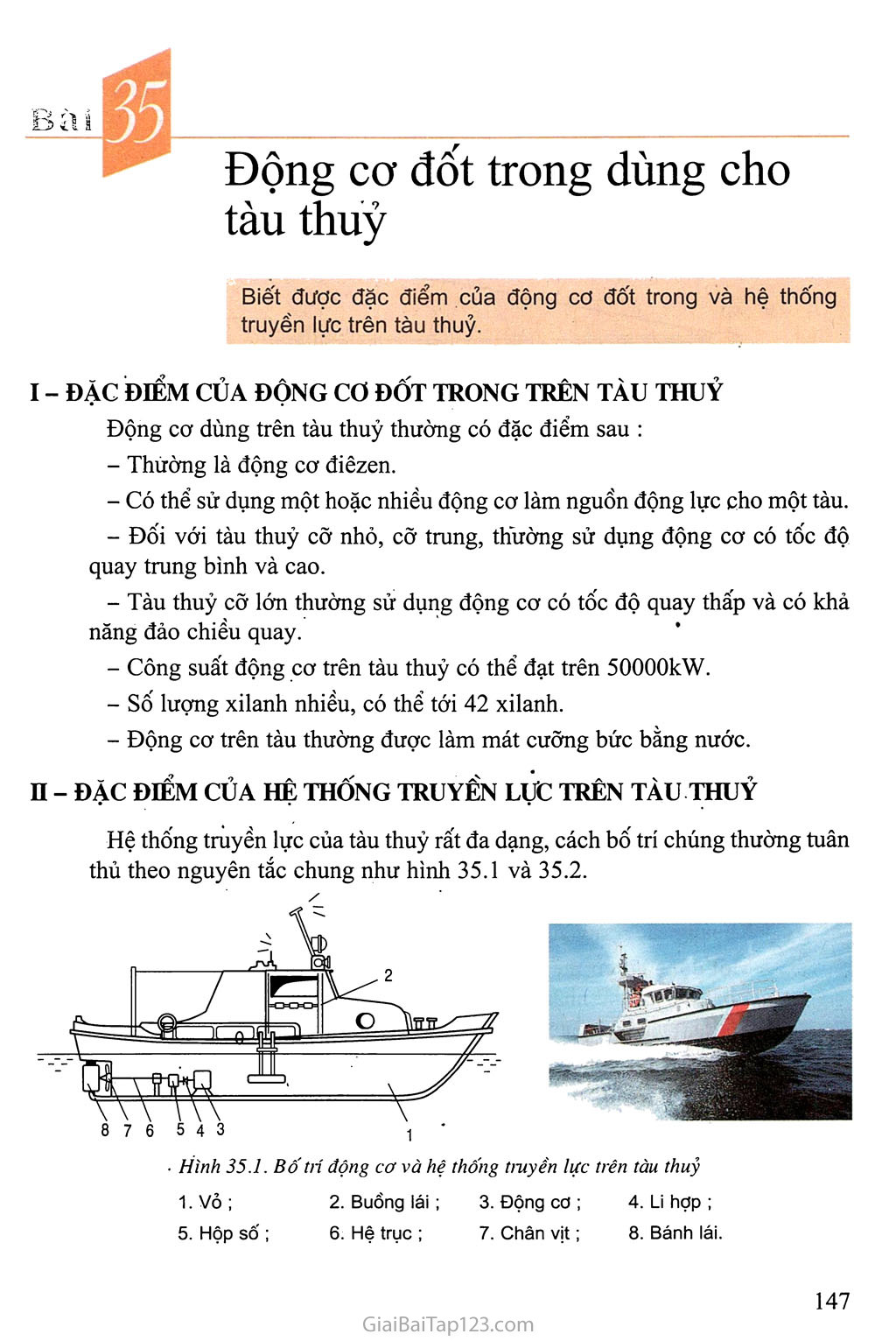 Bài 35. Động cơ đốt trong dùng cho tàu thủy trang 1