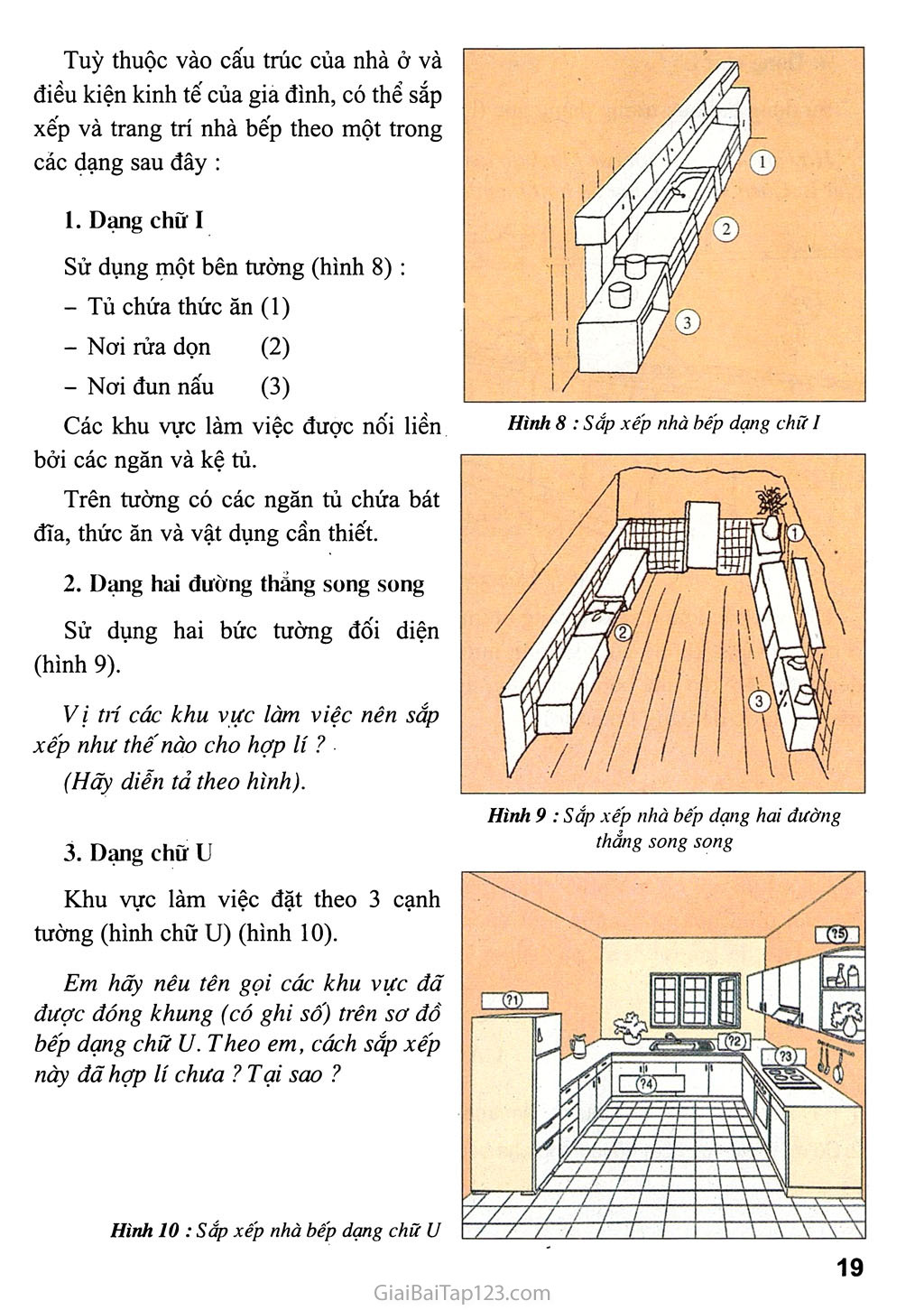 SGK Công Nghệ 9 - Bài 3. Sắp xếp và trang trí nhà bếp