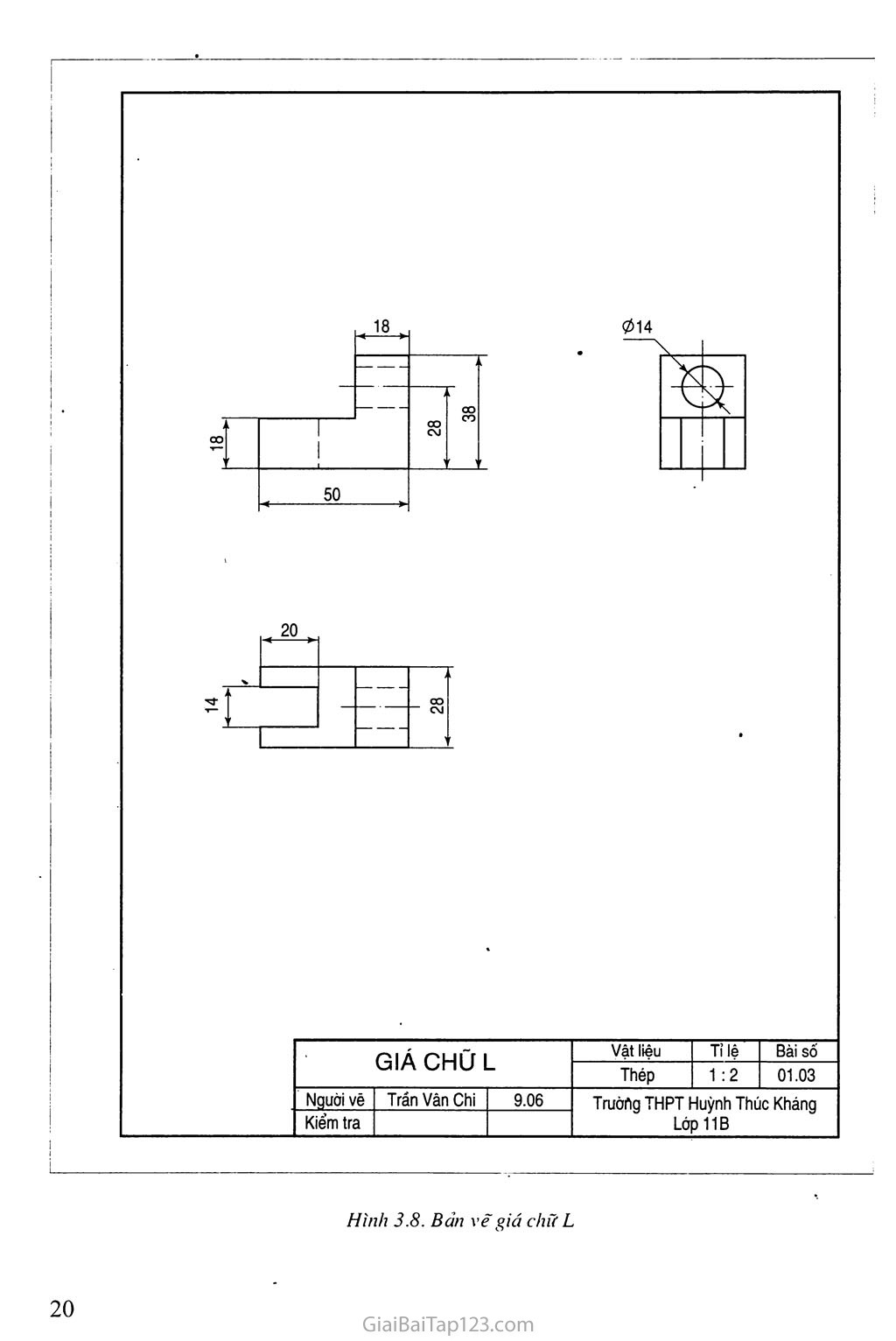 Cho mô hình ba chiều của các vật mẫu từ Hình 917 đến Hình 920 Lập bản  vẽ kĩ thuật gồm ba hình chiếu vuông góc của các vật thể đó