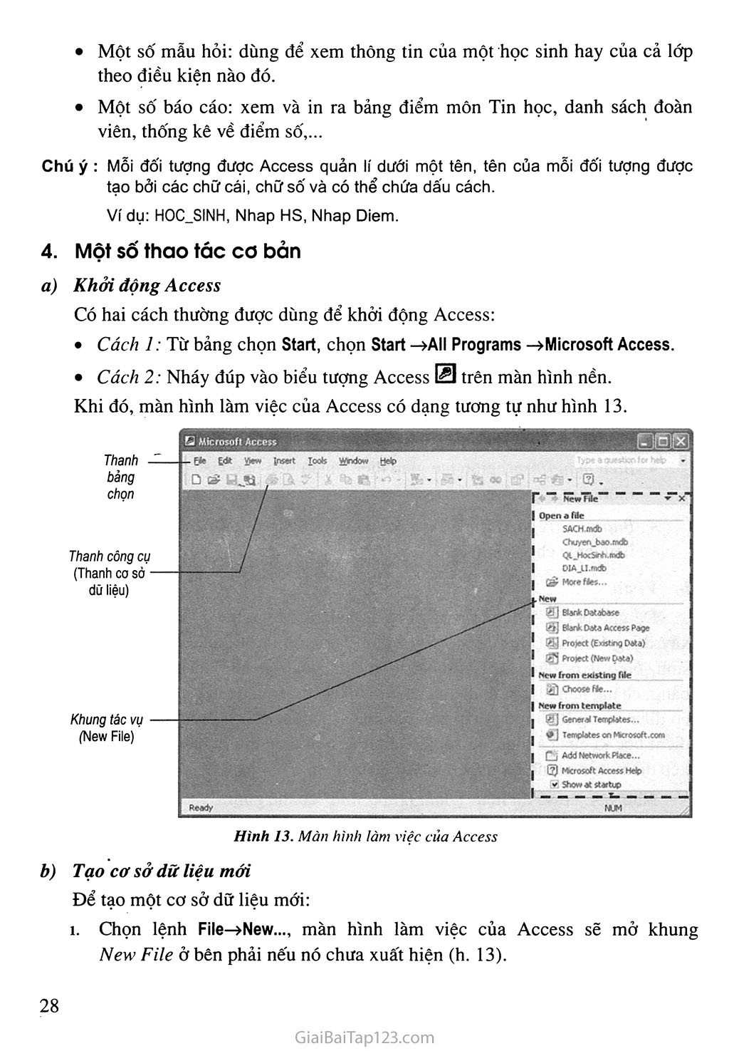 §3. Giới thiệu Microsoft Access trang 4