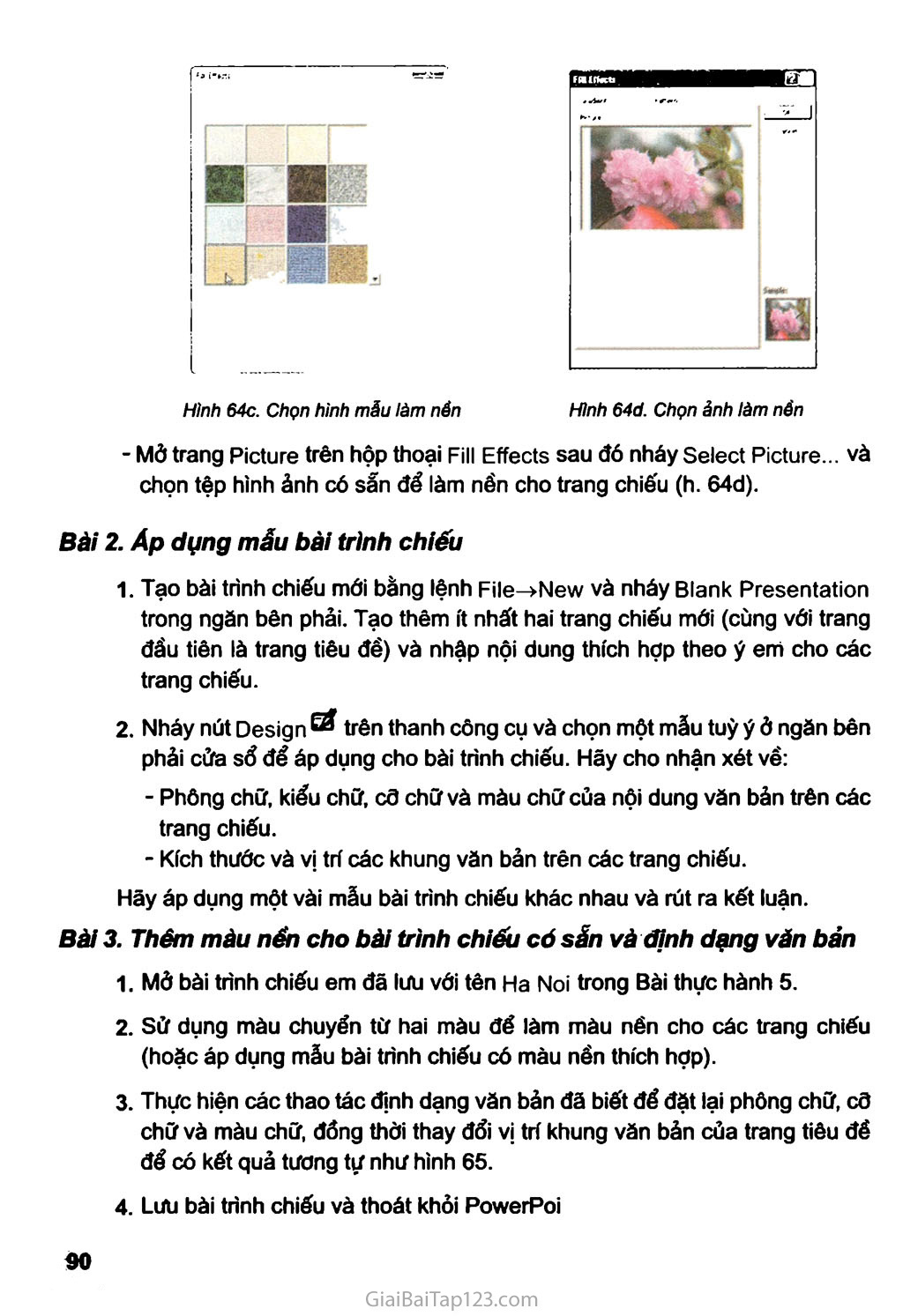 Bài thực hành 6. Thêm màu sắc cho bài trình chiếu trang 3