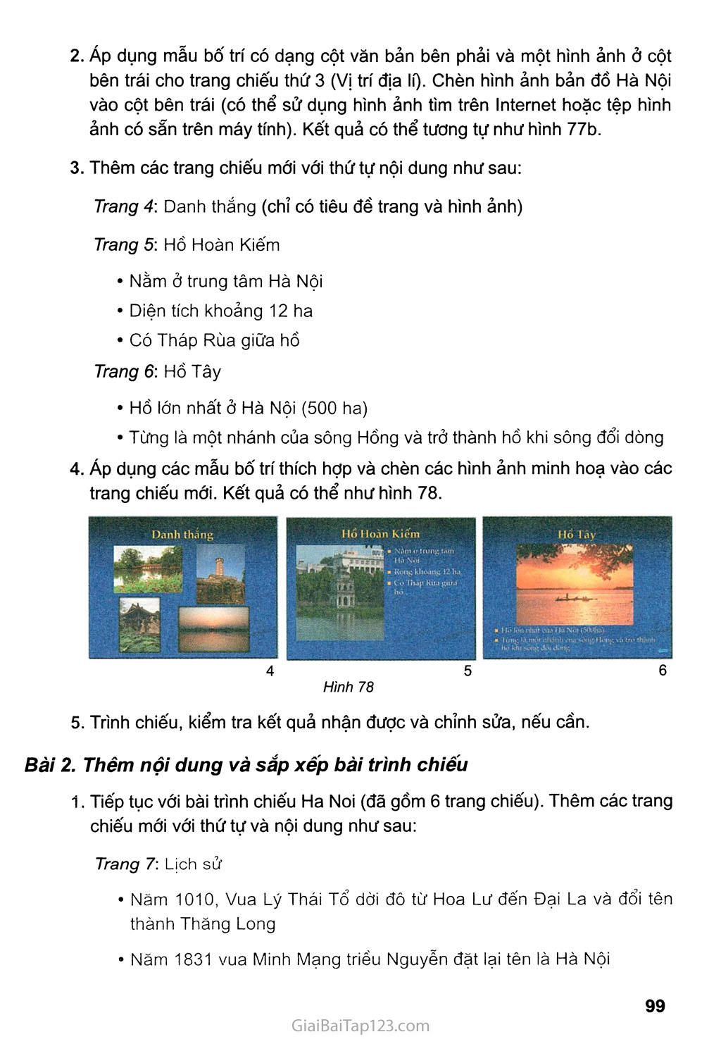 Bài thực hành 7. Trình bày thông tin bằng hình ảnh trang 2