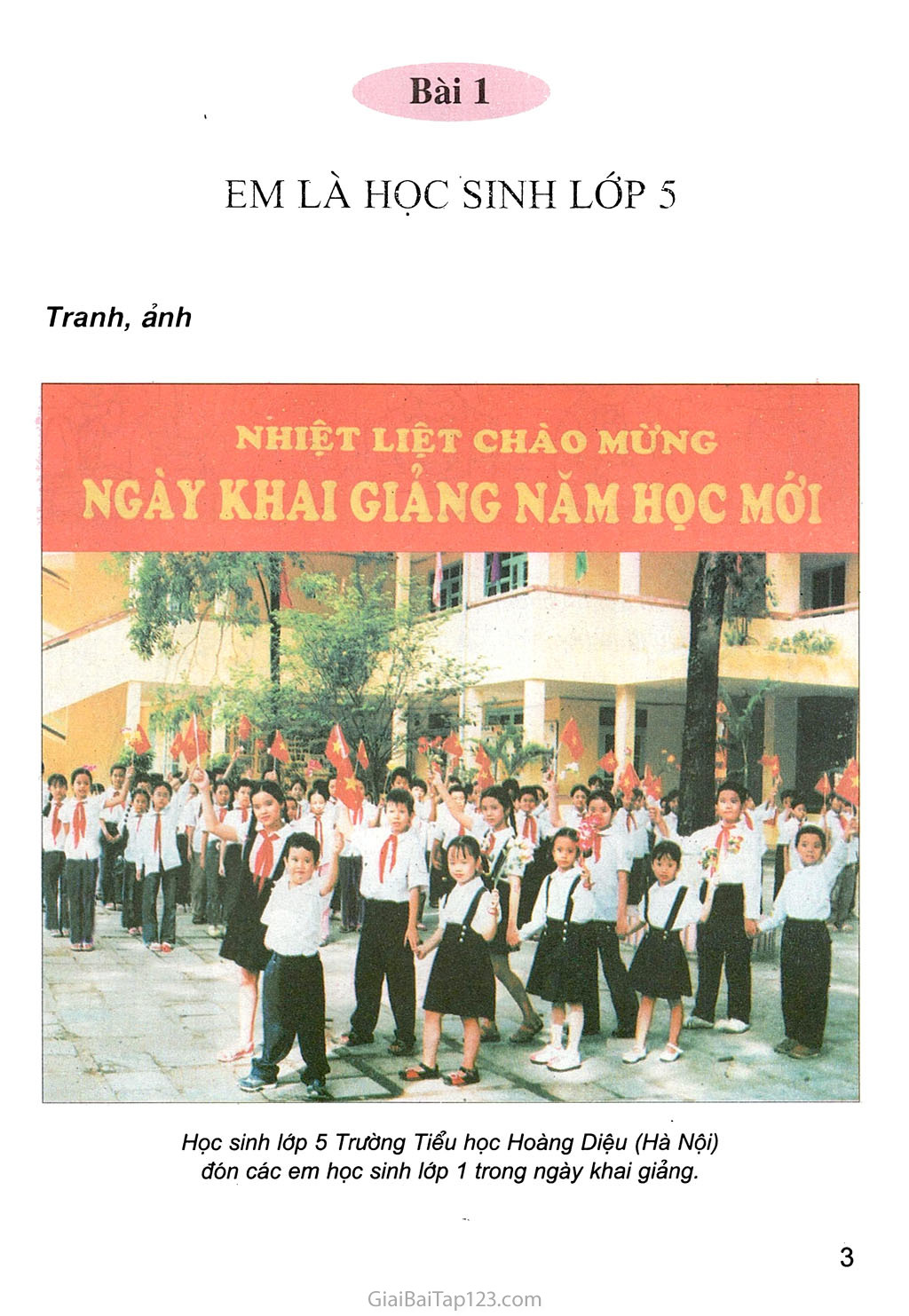 Bài 1. Em là học sinh lớp 5 trang 1