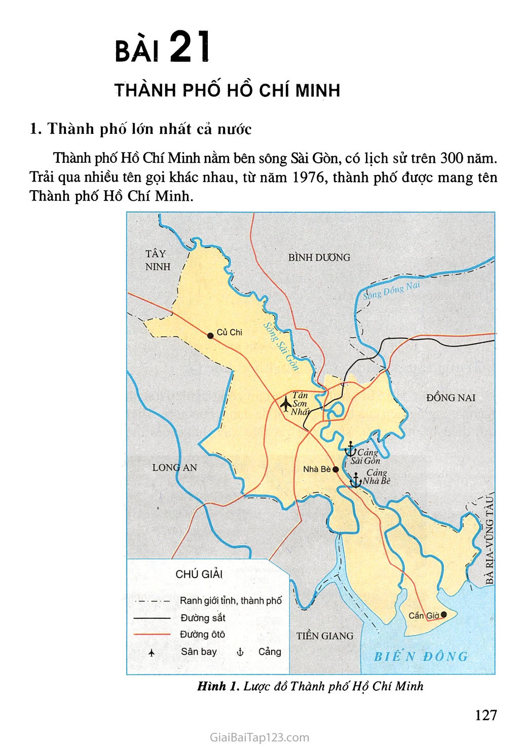 Bài 21. Thành phố Hồ Chí Minh trang 1