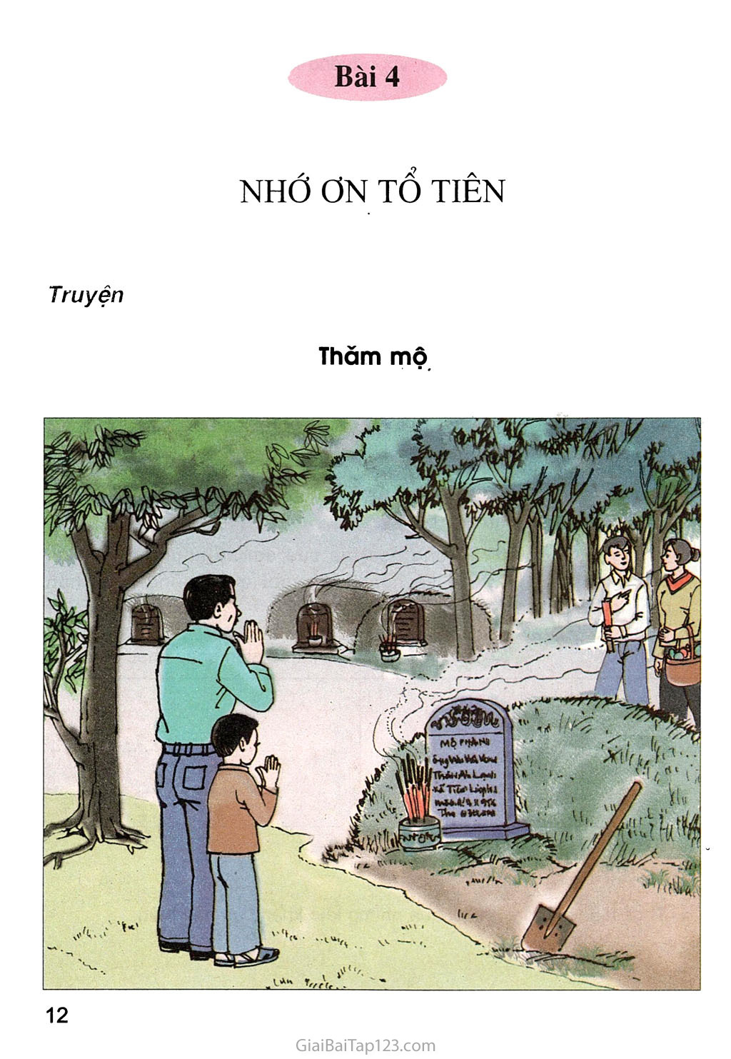 Bài 4. Nhớ ơn tổ tiên trang 1 Bài 4. Nhớ ơn tổ tiên trang 1