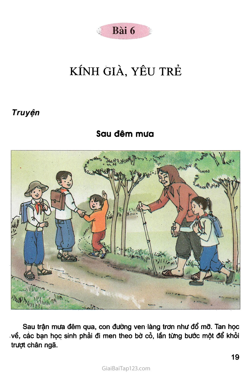 Bài 6. Kính già, yêu trẻ trang 1 Bài 6. Kính già, yêu trẻ trang 1