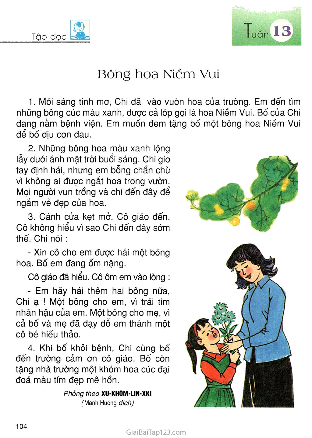 SGK Tiếng Việt 2 - Tuần 13 - Chủ điểm: CHA MẸ