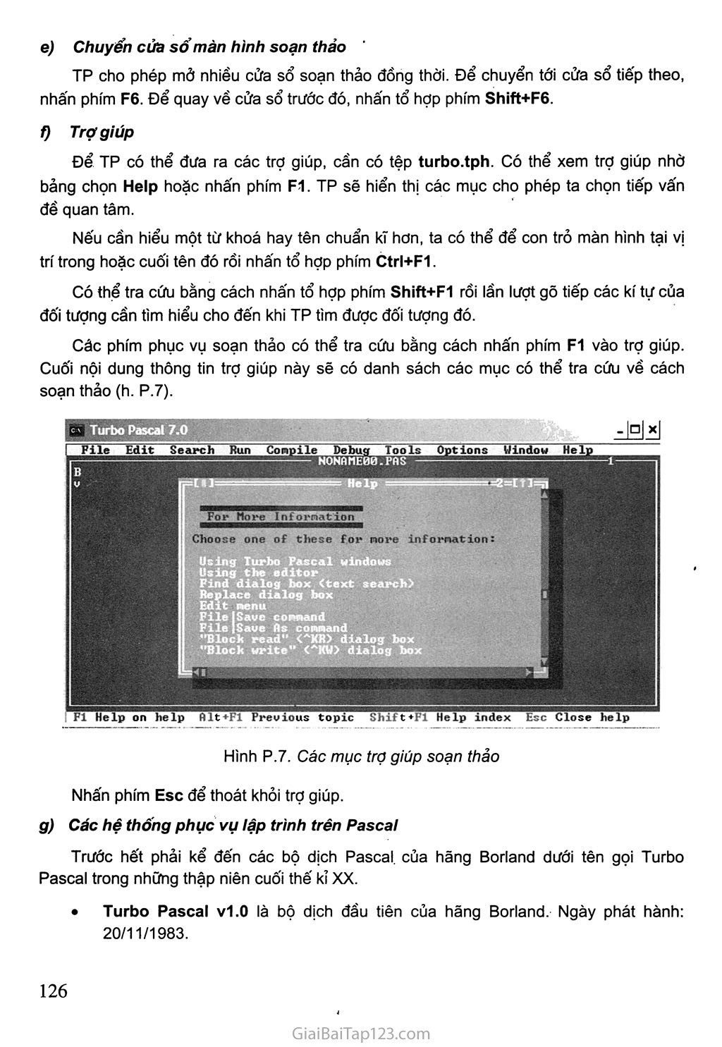 1. Môi trường Turbo Pascal trang 5