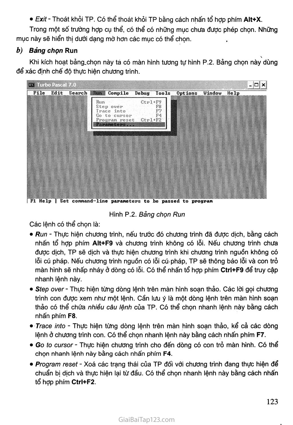 1. Môi trường Turbo Pascal trang 2