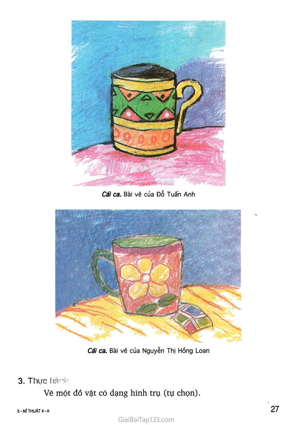 Khối MGN Tạo hình Vẽ trang trí chiếc cốc
