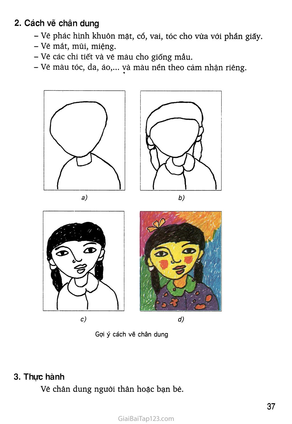 Tutorial Cách vẽ chân dung lớp 7 với những mẹo vẽ đơn giản