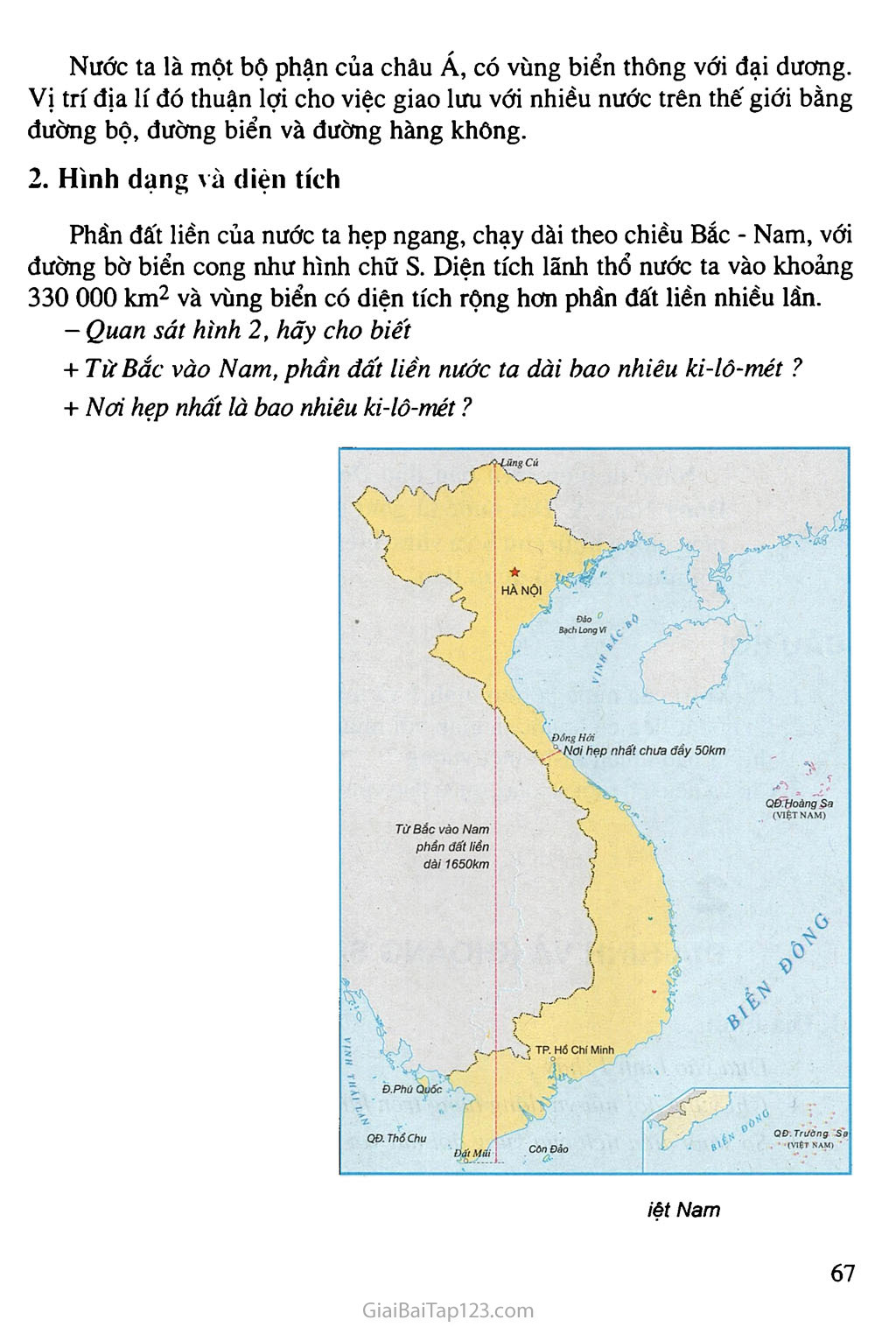 Bài 1. Việt Nam - đất nước chúng ta trang 2