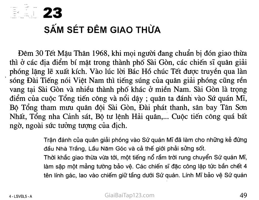 Bài 23. Sấm sét đêm giao thừa trang 1 Bài 23. Sấm sét đêm giao thừa trang 1