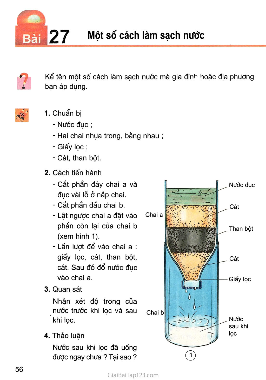 Bài 27. Một số cách làm sạch nước trang 1