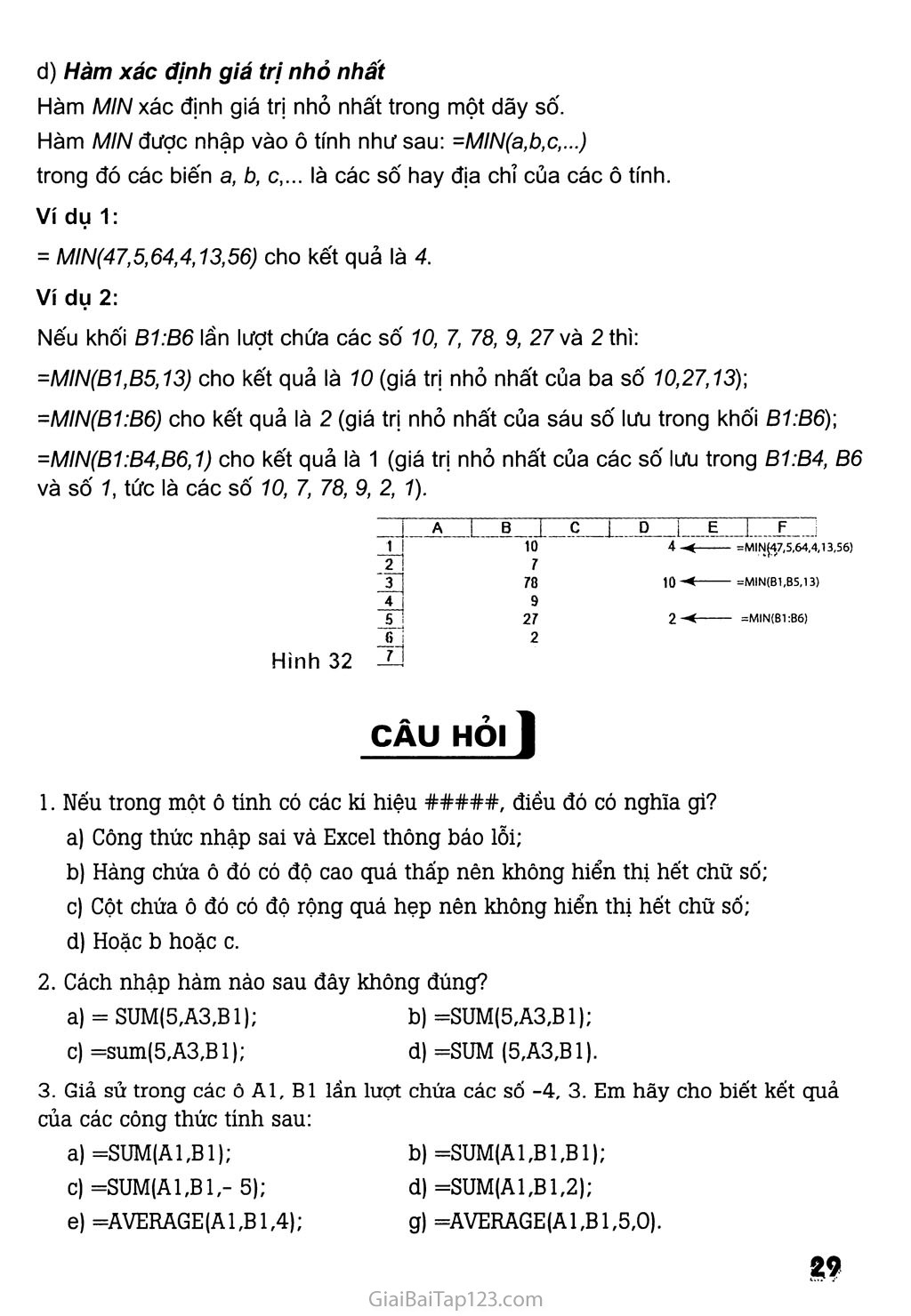 Bài 4. Sử dụng các hàm để tính toán trang 4