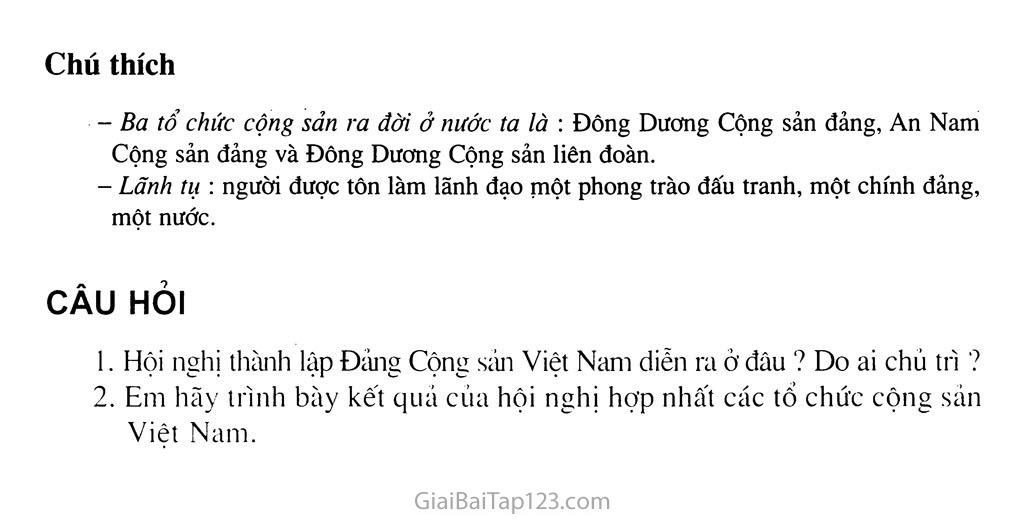 Bài 7. Đảng Cộng sản Việt Nam ra đời trang 2