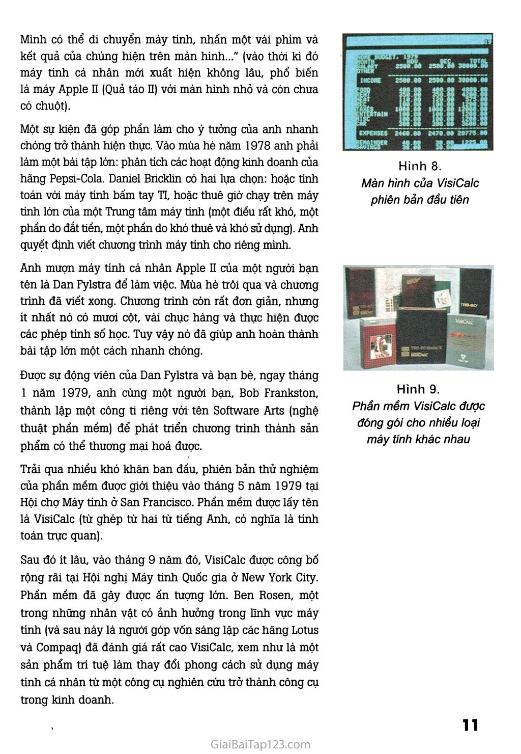 Bài đọc thêm 1. Chuyện cổ tích về VisiCalc trang 2
