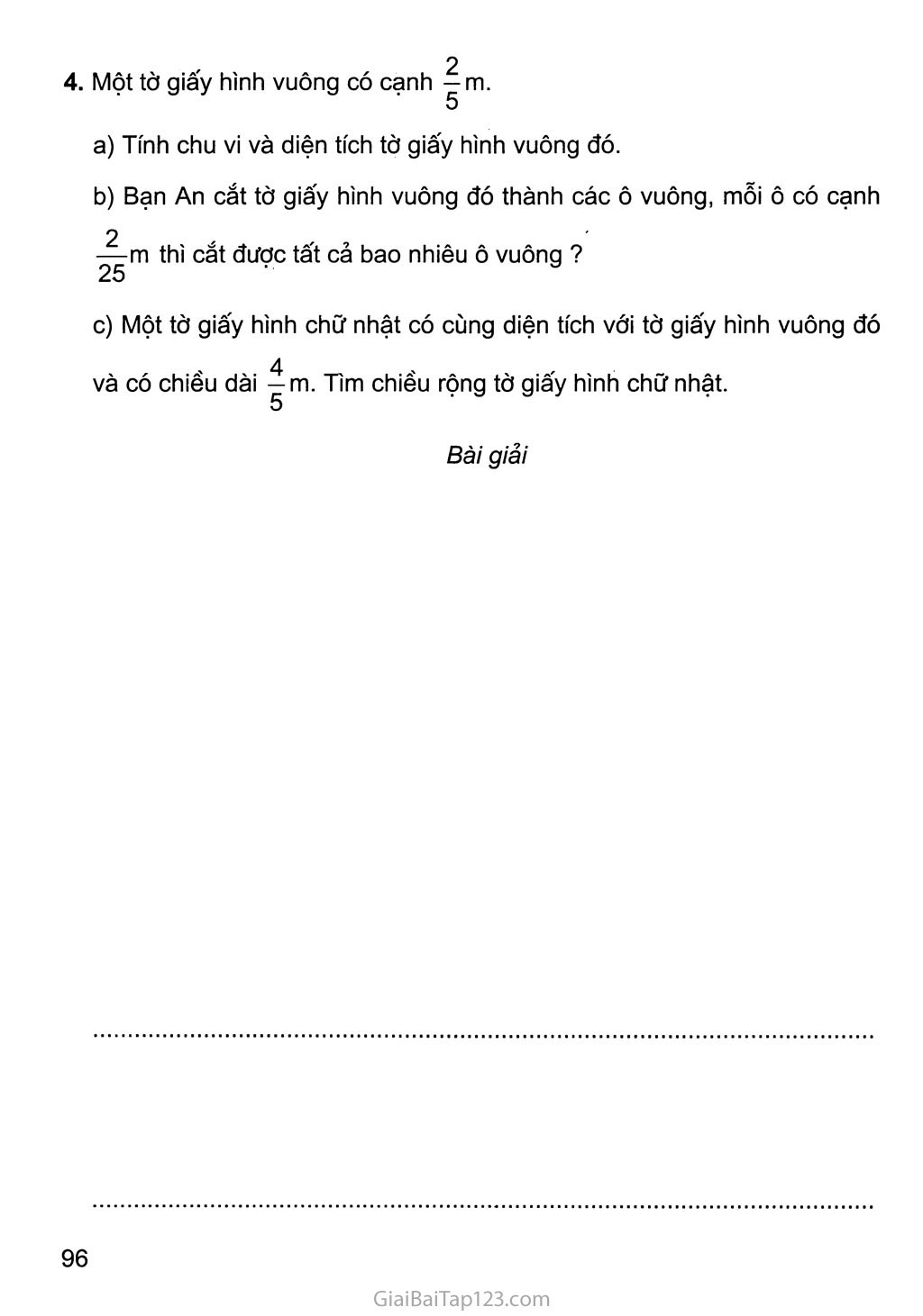 Bài 161: Ôn tập về các phép tính với phân số (tiếp theo) trang 2