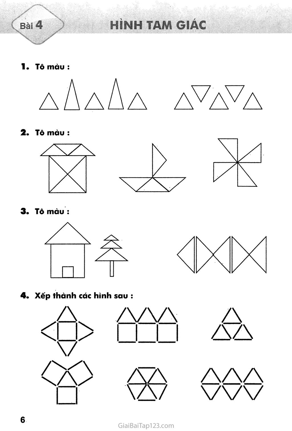 Bài 4. Hình tam giác trang 1
